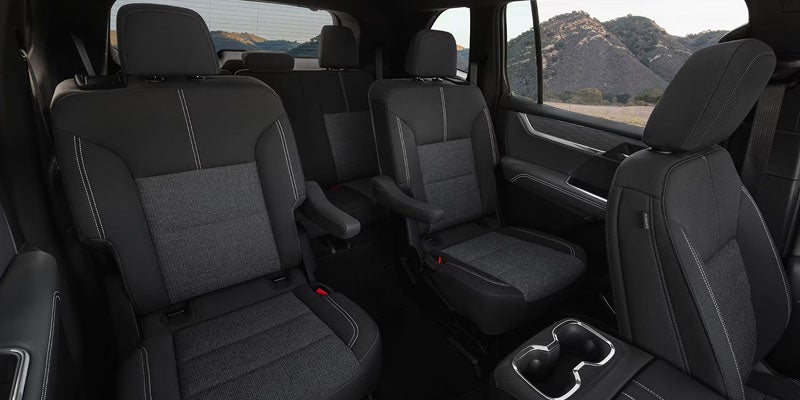 GMC Acadia spacious interior seating layout
